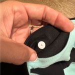 Lululemon  Crop Leggings - Fresh Teal Mesh Accents Photo 4