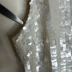 Mac Duggal  Sequined Mixed Media Floral Embellished Mini Dress SZ 4 93628 style Photo 8