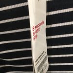 NWT 8 Seconds Korean Brand Stripe Mock Neck Tee M Black Size M Photo 2