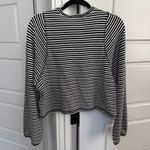 Madewell Striped Curved Long-Sleeve Balloon-Sleeve Tee Photo 3