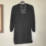 White House | Black Market NEW WHBM 3/4 Sleeve Open Knit Embellished Beaded Tunic Sweater Top Size Medium Photo 10