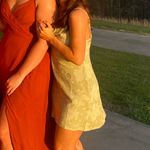 Selfie Leslie cowl neck pastel Green Floral mini Dress Size 16 Photo 5