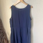 Cut loose navy blue seamed parachute dress Size XL Photo 5