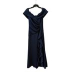 Xscape Evenings Ruffle Off Shoulder Scuba Gown Photo 3