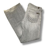 7 For All Mankind DOJO Flare Jeans Gray Size 32 Y2K Photo 0