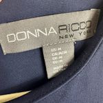Donna Ricco Navy Blue Sleeveless Sheath Dress Medium Photo 3