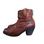 Frye Leslie Artisan Short Boot Leather Brown Women's Boots. Sz 6.5B Photo 6