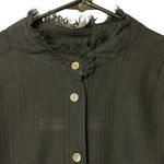 Raquel Allegra Black Gauze Poet Button Photo 5