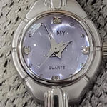 CTNY Quartz Watch Silver Tone Band Rhinestone Accents Womens Jewelry Photo 0