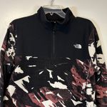 The North Face  Black and Burgundy TKA Glacier 1/4 zip fleece pullover Women’s XL Photo 2