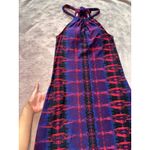 Athleta ‎ Halter Maxi Dress Sleeveless Casual Purple Red Print S Photo 2