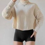 Urban Outfitters Chenille Cropped Turtleneck Sweater Mock Top Size XS Photo 0