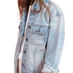 Something Navy Jean Jacket Size XS Photo 0