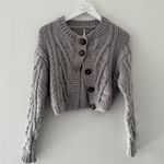 Free People Bonfire Gray Cardigan Photo 3