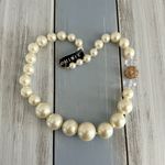 Mixit NWT!  Faux Pearl Beaded Necklace Facited & Metal W Rhinestones Focal Beads Photo 2