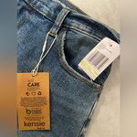 Kensie Size 4 Vintage Luxe The High Rise Midi Skirt Front Slit Denim Jean Photo 13