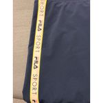 FILA  Sport Navy Pleated Tennis Skirt with Yellow Stripe Accent Womens Size L Photo 5