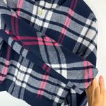 J.Crew Plaid Wool Bomber Jacket Sz Small Navy Blue Preppy Classic Photo 12
