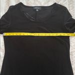 R & M Richards  women’s black scoop neck lace bell sleeves knee length‎ Size 12 Photo 5