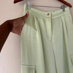 House of Harlow Light Green High Waisted Wide Leg Pants Size Medium Photo 6