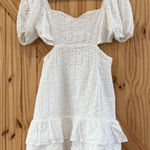 NWT Showpo Dress with side cutouts size 8 White Photo 0