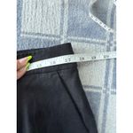 Loft ER  Linen Blend Shorts Pleated High Waist Career Casual‎ Black Size 10 Photo 4