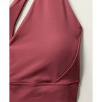 Athleta New XS Transcend Plunge Sports Bra Small D-DD Berry Rose Red nwt Photo 1