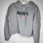 Vintage Freeze NASA Cropped Hoody Shirt‎ Gray Size M Photo 5