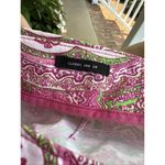 Talbots Women's Capri Pants Paisley Cotton Candy Palm Desert Size 8p Side Zip Photo 4