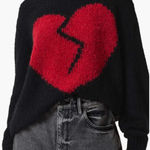 AllSaints Luv Heart Intarsia Crewneck Sweater Photo 0