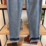 Ann Taylor Mid-Rise The Skinny Crop Fringe Hem Jeans, 2 Photo 2