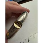 Vintage Womens Whiting &‎ Davis Co Luxury Silver Tone Hinged Bracelet Minimalist Photo 2