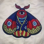 Adidas Originals Embroidered Moth Superstar Jacket Blue/Red Women's Size Medium Blue Photo 2