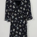 Loft Polka Dot Floral Wrap Romper Dress Photo 11