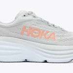 Hoka  One One Bondi 8 Womens 6.5B Harbor Mist/Lunar Rock Cushion Comfort Running Photo 0