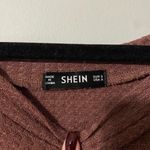 SheIn Long Sleeve Top with Patterned Sleeves Photo 1