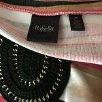 Rafaella Retro Short Sleeve Braided T-Shirt Medium Photo 3