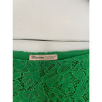 ZARA Womens Green floral Lace crochet ruffle hem short Shorts hot pants Size S Photo 1