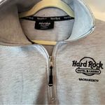 Hard Rock Cafe Hard Rock Sacramento Cafe Gray Half-Zip Sweater size medium Photo 5