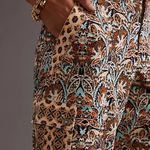 Anthropologie Corduroy Barrel Pants Bold Paisley Print Size 4 Photo 2