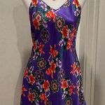 VTG 90s Fairycore Purple Multicolored Floral V Photo 0