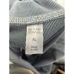 Beyond Yoga Ribbed High Waisted Biker Shorts Womens XL Gray Pinstripe Activewear Photo 5