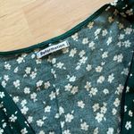 Reformation Nell Top in Annette Green Floral Button Down Long Sleeve Size XS Photo 6