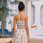 Ink Painting Print Skirt Top Size L Photo 2