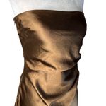 RUNAWAY THE LABEL  x REVOLVE Kristine Dress in Chocolate Small New Womens Satin Photo 6