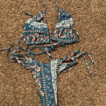 SheIn Paisley Pattern Bikini Set Photo 0