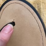 Size 7 Black and Tan comfy sandals with cute flower details GUC Photo 2