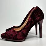 Penny Loves Kenny Women's Opus PL Stiletto Pumps in Wine Crushed Velvet Photo 1