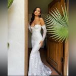 House Of CB  L D-DD  'Isabelle' White‎ Lace Long Sleeve Bridal Gown NWOT Photo 16