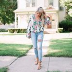 Flying Tomato Size 1X Boho Surplice Gauze Top Boho Tropical Faux Wrap Elastic Photo 1